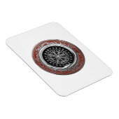 [500] Vegvisir - Viking Silver Magic Runic Compass Magnet (Rechte Seite)