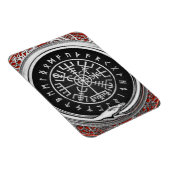 [500] Vegvisir - Viking Silver Magic Runic Compass Magnet (Rechte Seite)