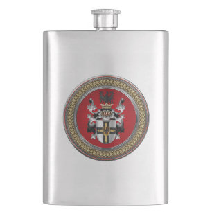 [500] Wappen-Teutonenkappe Flachmann