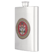 [500] Wappen-Teutonenkappe Flachmann (Links)