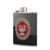 [500] Wappen-Teutonenkappe Flachmann (Links)