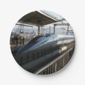 500er-Serie Shinkansen 新 幹 Bullet Train Pappteller (Vorderseite)