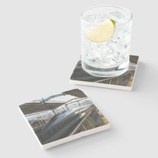 500er-Serie Shinkansen 新 幹 Bullet Train Steinuntersetzer (Seitenansicht)