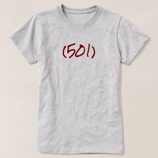 (501) Gebietscode T-Shirt (Design vorne)
