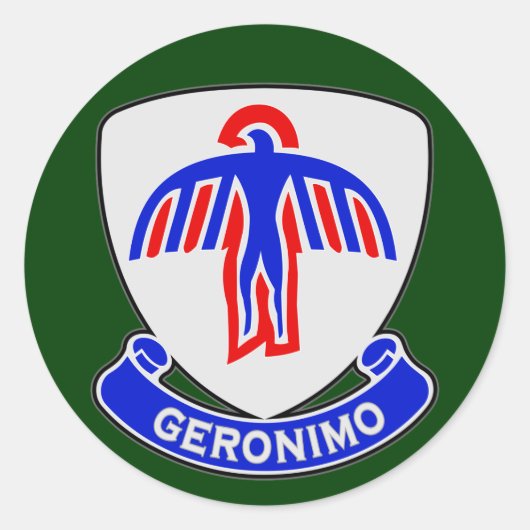 501. Infanteriebehandlung (Im Flugzeug) DUI Runder Aufkleber (Vorderseite)