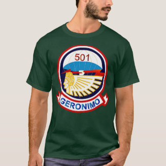 501 Parachute Infanterie-Regiment mit zwei TXT T-Shirt