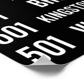 501 QUEEN Rollsign (CLRV/ALRV) Poster (Ecke)