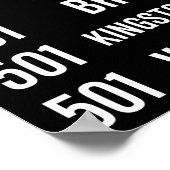 501 Queen Streetcar Rollsign Poster (Ecke)