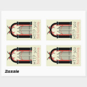 502 Bad Gateway Rechteckiger Aufkleber (Blatt)