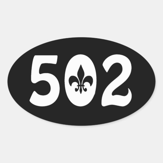 502 OVALER AUFKLEBER (Vorderseite)