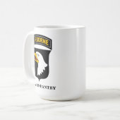 502nd Infanterie-Regiment - 101. im Flugzeug Kaffeetasse (Vorderseite Links)