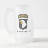 502nd Infanterie-Regiment - 101. im Flugzeug Mattglas Bierglas (Links)