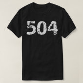 504 Area Code New Orleans Area Code Men's Louisian T-Shirt (Design vorne)