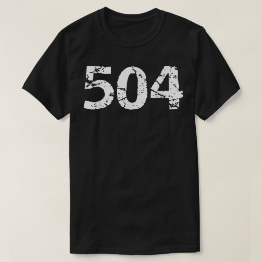 504 Area Code New Orleans Area Code Men's Louisian T-Shirt (Design vorne)