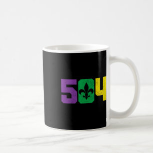 504 Area Code Pride Nola New Orleans Louisiana Mar Kaffeetasse