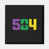 504 Area Code Pride Nola New Orleans Louisiana Mar Magnet (Vorne)