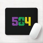 504 Area Code Pride Nola New Orleans Louisiana Mar Mousepad (Mit Mouse)