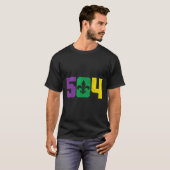 504 Area Code Pride Nola New Orleans Louisiana Mar T-Shirt (Vorne ganz)
