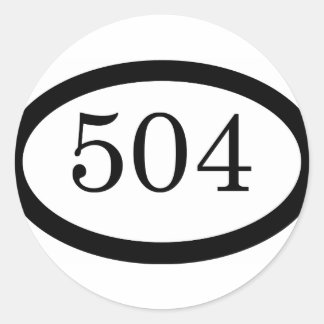 504. Fallschirmfliege Runder Aufkleber