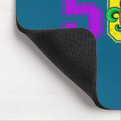 504 Fleur De Lis Mardi Design Mousepad (Ecke)