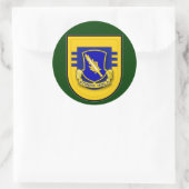 504. Infanterie-Regiment - 3d Battalion Flash Runder Aufkleber (Tasche)