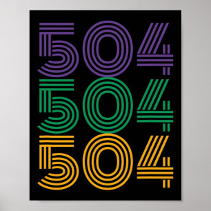 504 Mardi Gras 2025 Funny Carnival Kostüm Outfit Poster