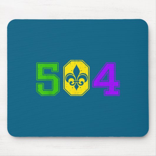 504 Mardi Gras New Orleans Louisiana Carnival Men Mousepad (Vorne)