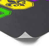 504 Mardi Gras New Orleans Louisiana Carnival Men  Poster (Ecke)