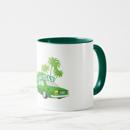 504 Peugeot lustiger Urlaub Tasse (VorderseiteRechts)