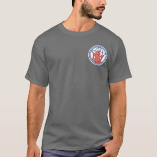 504th PIR Taschen-Flecken + Im Flugzeug Flügel-T - T-Shirt