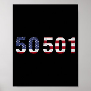 50501 Protest gegen Trump 50 Proteste 50 Staaten Poster