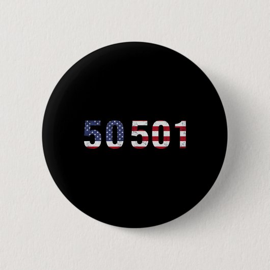 50501 Protest Subtil Trump widerstehen Button (Vorderseite)