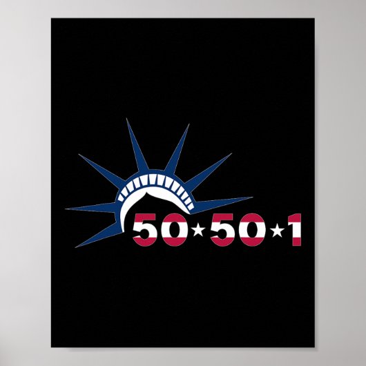 50501 Protestbewegung Freiheitsstatue gegen T Poster (Vorne)