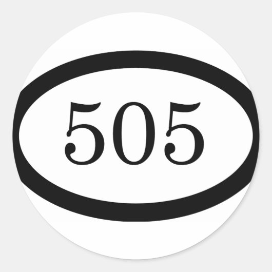 505 Fallschirmfliege Runder Aufkleber (Vorderseite)