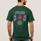 505th Fallschirm-Infanterie-Regiment T-Shirt (Rückseite)