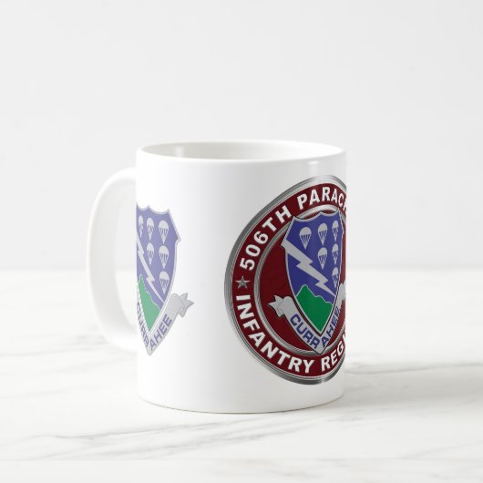 506. Parachute Infanterie-Regiment (PIR) Kaffeetasse (Vorderseite Links)