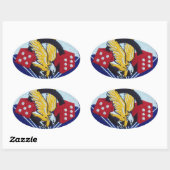 506th Fallschirmspringen Infantry Regiment Ovaler Aufkleber (Blatt)