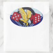 506th Fallschirmspringen Infantry Regiment Ovaler Aufkleber (Tasche)