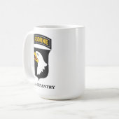 506th Infanterie-Regiment - 101. im Flugzeug Kaffeetasse (Vorderseite Links)