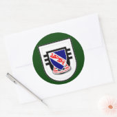 508. Infanterie-Regiment - 3d Battalion Flash Runder Aufkleber (Umschlag)