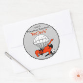 508. "Red Devils" Parakutes Regiment, 82. Airborn Runder Aufkleber (Umschlag)