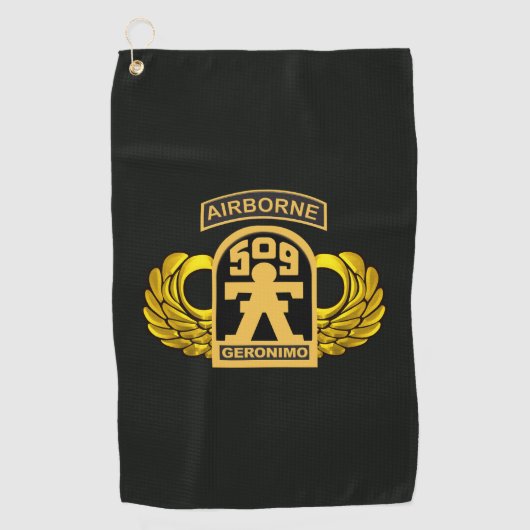 509. Fallschirmjägerregiment GERONIMO  Golfhandtuch (Vorderseite)