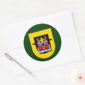 509. Infanterie-Regiment - 1. Bataillon Flash Runder Aufkleber (Umschlag)