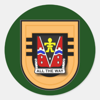 509. Infanterie-Regiment - 3d Battalion Flash Runder Aufkleber