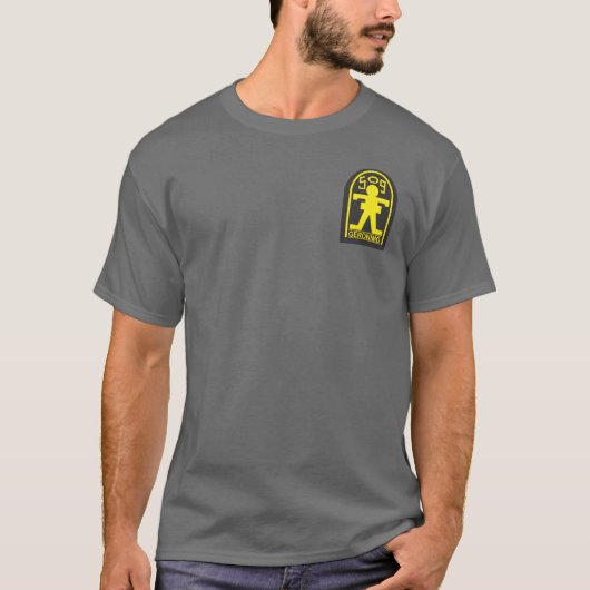 509th PIR + Im Flugzeug Flügel-T - Shirts (Vorderseite)