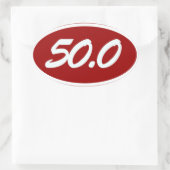 50.0 OVALER AUFKLEBER (Tasche)