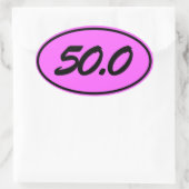 50.0 OVALER AUFKLEBER (Tasche)