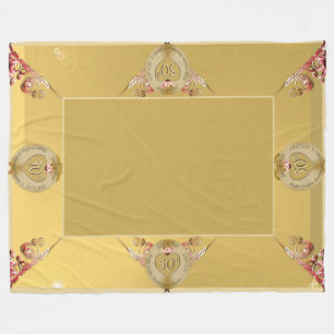 50./1. Golden Ochre Fleece Blanket