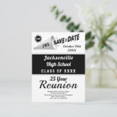 50 40 30 25 20 10 Wiedersehen jeder Klasse Save th Postkarte (Stehend Vorderseite)