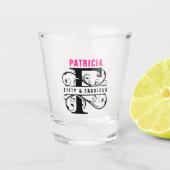 50/40 Geburtstagsschuhglas Schnapsglas (Vorderseite)